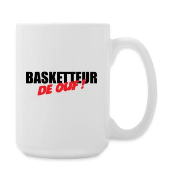 Basketball player of the world – fun passion sport performance - Large Mug 440 ml - white - Right