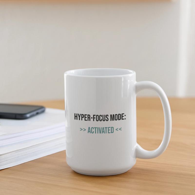 Hyper-Focus Mode: Activated - Statement Große Tasse 440 ml
