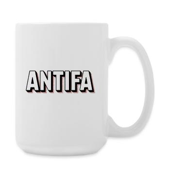 Antifa - Antifascist Merch - Large Mug 440 ml - white - Right