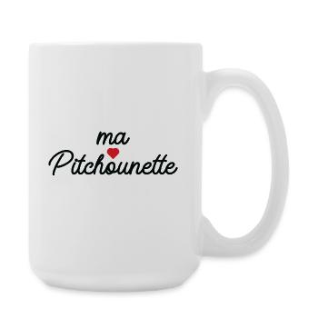Ma Pitchounette Cœur Doux Script - Große Tasse 440 ml - Weiß - Rechts