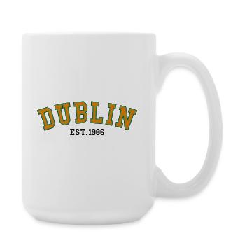 Dublin gegründet 1986 - Große Tasse 440 ml - Weiß - Rechts