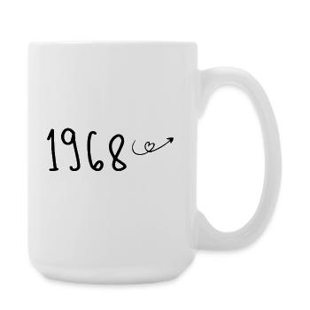 Jubiläum 1968 1968 Rückblick 1968 - Große Tasse 440 ml - Weiß - Rechts