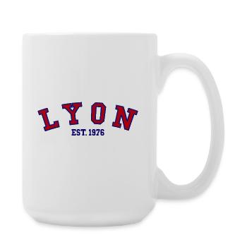 Lyon gegründet 1976 - Große Tasse 440 ml - Weiß - Rechts