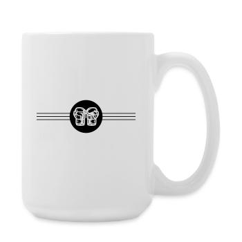 Icône des gants de boxe - Grande tasse 440 ml - blanc - Droite