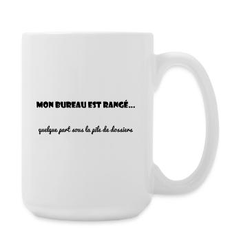WORK. OFFICE. COLLEAGUE. BUDDY. MESSAGE - Large Mug 440 ml - white - Right