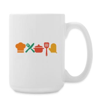 Küchenzauber – Kochen & Genießen mit Stil - Große Tasse 440 ml - Weiß - Rechts