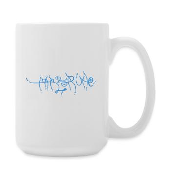 Blue Artistic Karlsruhe Souvenir - Large Mug 440 ml - white - Right