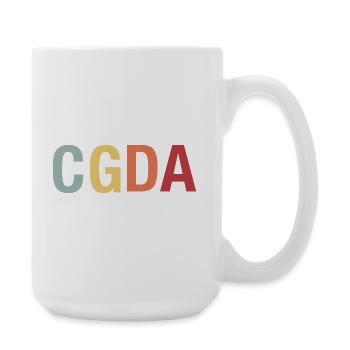 CGDA viola tuning string musician retro - Large Mug 440 ml - white - Right