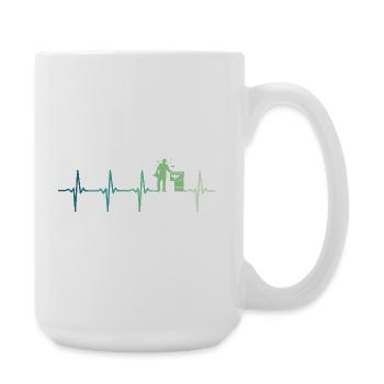 Beekeeper Beekeeper's heartbeat - Large Mug 440 ml - white - Right