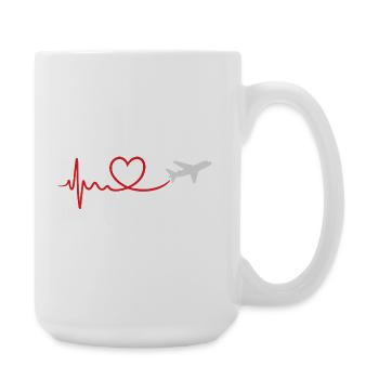 Travel - Große Tasse 440 ml - Weiß - Rechts