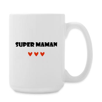 MOM. MOTHER'S DAY. HEART. FEAST. HAPPY BIRTHDAY - Large Mug 440 ml - white - Right