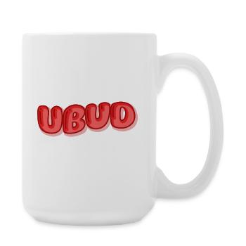 Ubud Bubble Font Design - Large Mug 440 ml - white - Right