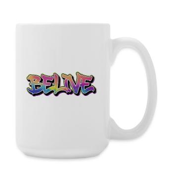 CRÉEZ LE GRAFFITI ARC-EN-CIEL - Grande tasse 440 ml - blanc - Droite