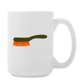 Collecteur d’outils à brosse à champignons - Grande tasse 440 ml - blanc - Droite