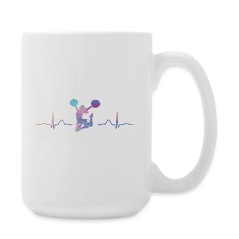 Cheerleader Cheer Mom Cheerleading - Große Tasse 440 ml - Weiß - Rechts