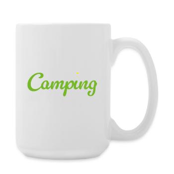 Camping Flower Camper Quotes Hobby Summer Van Life - Large Mug 440 ml - white - Right