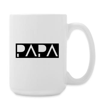 Papa  - Große Tasse 440 ml - Weiß - Rechts
