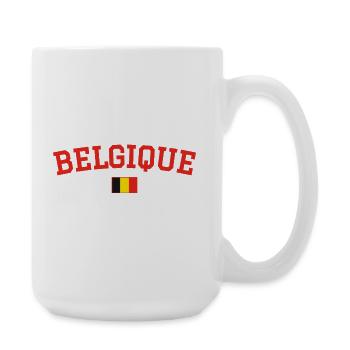 Drapeau belge : Rouge - Grande tasse 440 ml - blanc - Droite