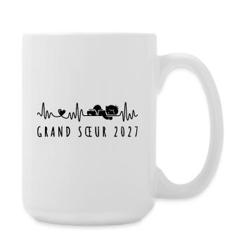 Future Grande Sœur 2027 Annonce Grossesse - Große Tasse 440 ml - Weiß - Rechts