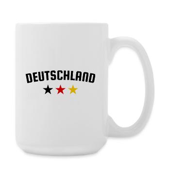 Germany 3 Star Design - Large Mug 440 ml - white - Right