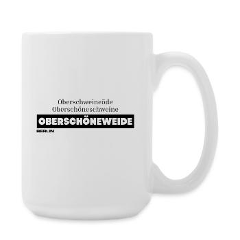 Berlin-Shirt Kiez Oberschöneweide - Große Tasse 440 ml - Weiß - Rechts