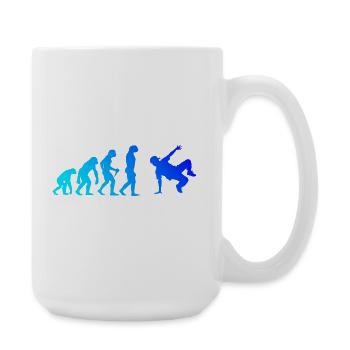 Geschenkidee für einen Hip-Hop-Tänzer mit Breaking - Große Tasse 440 ml - Weiß - Rechts