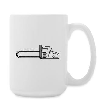 chainsaw - Large Mug 440 ml - white - Right
