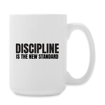 Disziplinen is the New standard - Große Tasse 440 ml - Weiß - Rechts