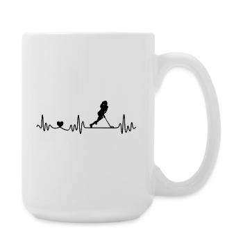 Hockey sur gazon Hockey en salle Heartbeat Filles - Grande tasse 440 ml - blanc - Droite