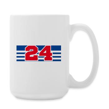 Nummer 24 Frankreich - Große Tasse 440 ml - Weiß - Rechts
