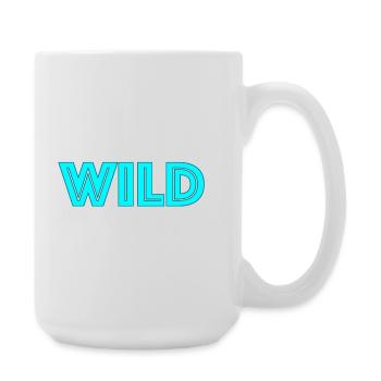 Wild Neon Lettering - Large Mug 440 ml - white - Right