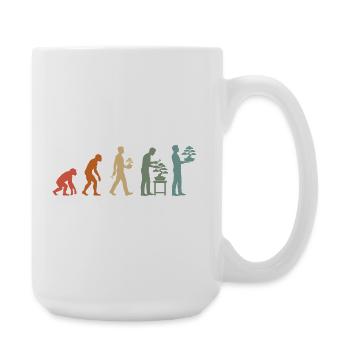 Japanese Bonsai Tree Plant Vintage Evolution - Large Mug 440 ml - white - Right