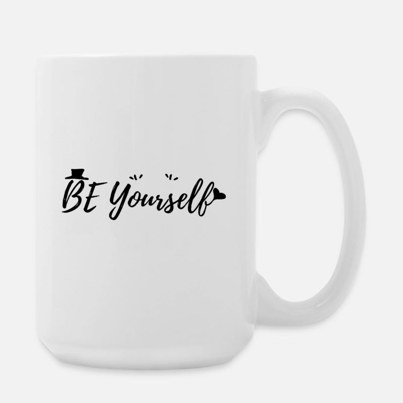 Be Yourself - Large Mug 440 ml - white