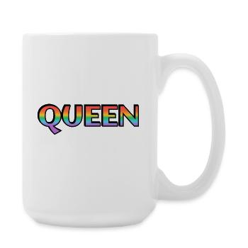 KÖNIGIN REGENBOGEN - Große Tasse 440 ml - Weiß - Rechts