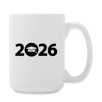 Graduation 2026, Abi 2026, Schulabschluss 2026 - Große Tasse 440 ml - Weiß - Rechts