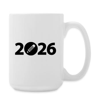 Writer 2026, Student 2026, Student 2026 - Large Mug 440 ml - white - Right