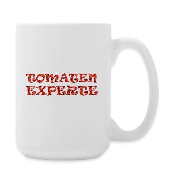 Tomatenexperte Tomatenzucht Gartenarbeit - Große Tasse 440 ml - Weiß - Rechts