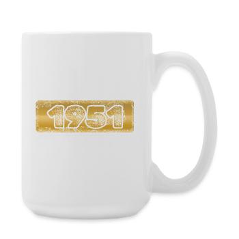 Jahr 1951 - Große Tasse 440 ml - Weiß - Rechts