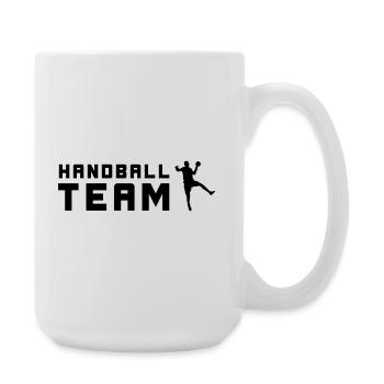 Handball Team Silhouette - Large Mug 440 ml - white - Right