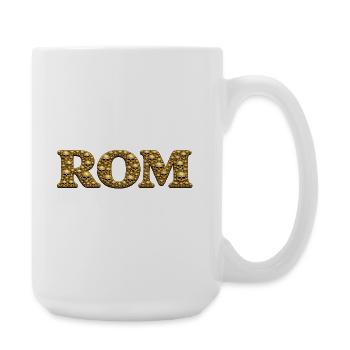 Golden Skull Font ROME - Large Mug 440 ml - white - Right
