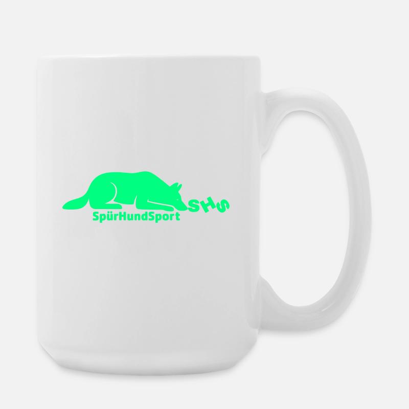 SHS Logo grün - Große Tasse 440 ml - Weiß