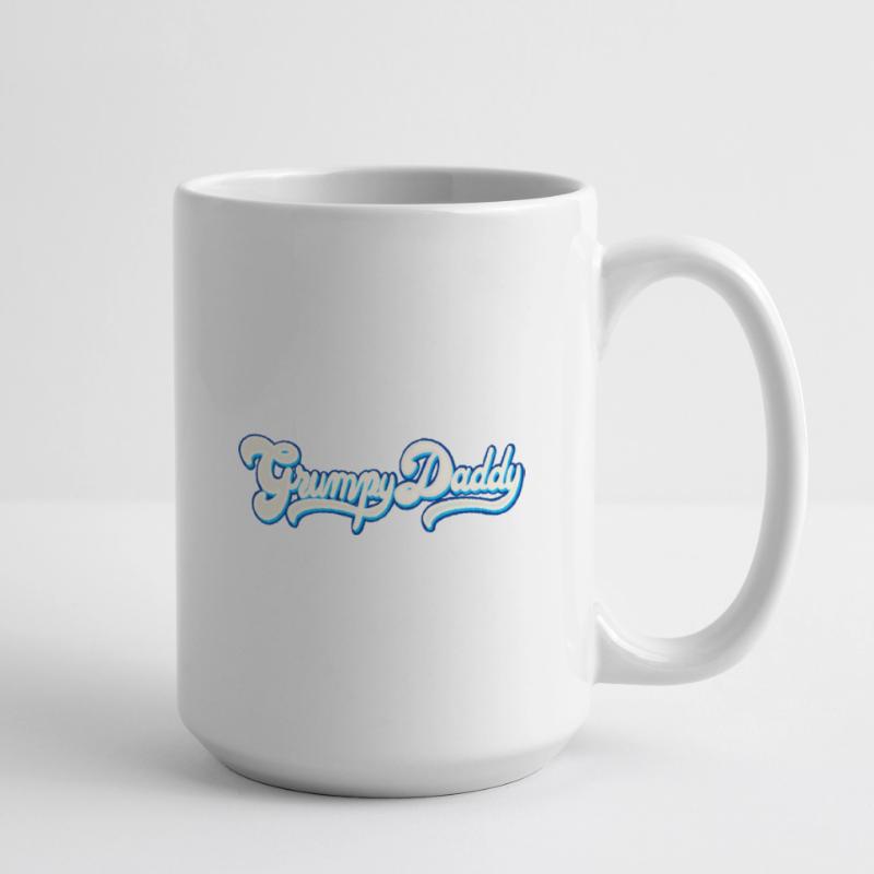 Grumpy Daddy Script - Farbe "Whipped Cream" Große Tasse 440 ml