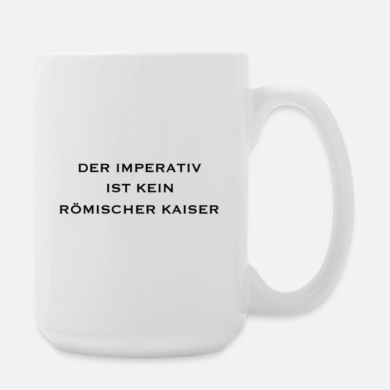 Grammatik Witz - Große Tasse 440 ml - Weiß