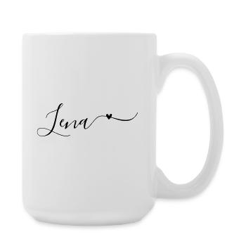 Lena Nom de famille Prénom Décoratif - Grande tasse 440 ml - blanc - Droite