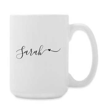 Sarah Prénom Prénom décoratif - Grande tasse 440 ml - blanc - Droite
