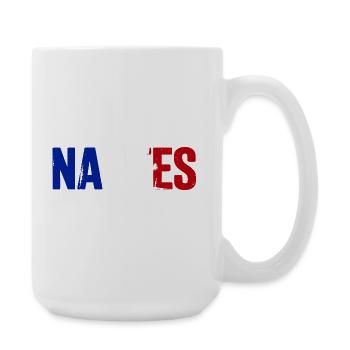 Nantes Frankreich - Große Tasse 440 ml - Weiß - Rechts