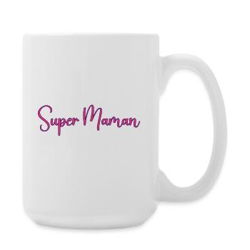 Super_Maman_ - Grande tasse 440 ml - blanc - Droite