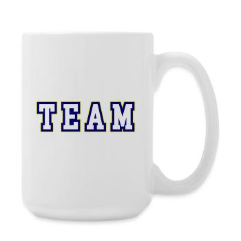 Team lettering - Large Mug 440 ml - white - Right