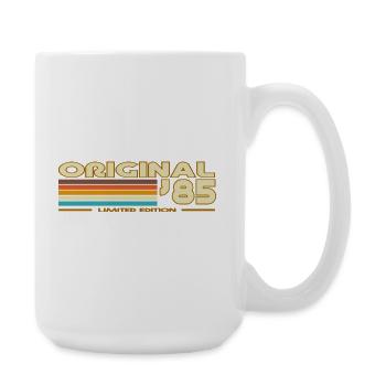 Original85 Retro-Streifen - Große Tasse 440 ml - Weiß - Rechts