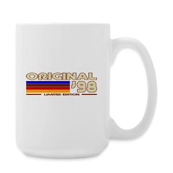 Originales 98er Retro Rainbow - Große Tasse 440 ml - Weiß - Rechts